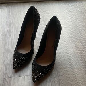 Aldo Black Studded Heels